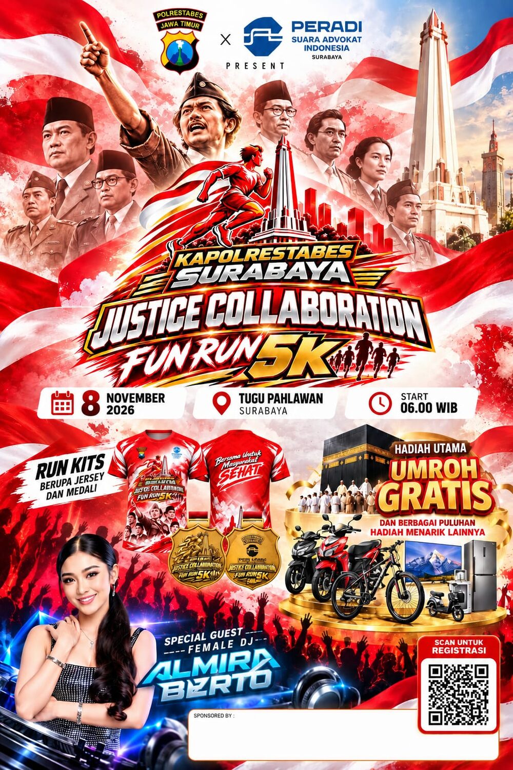 Poster PERADI SAI Fun Run 2026